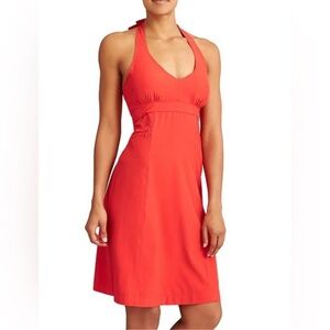 New Athleta pack everywhere women’s active Red Halter Dress sz 12